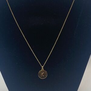 Kate Spade One In A Million Gold Tone K Initial Pendant Necklace